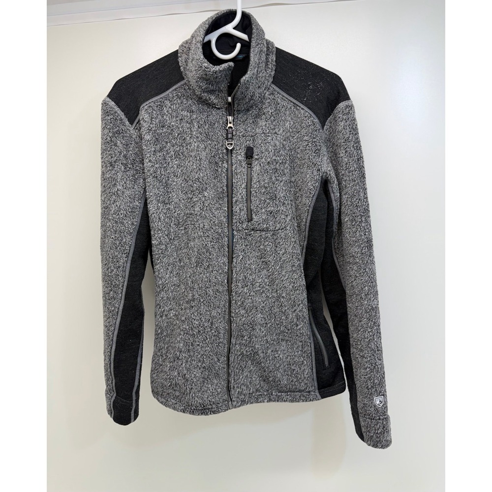 Kuhl Jacket Women's Large Gray  Zip Up Sherpa Sweater